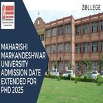 Maharishi Markandeshwar University Admission Date Extended For PhD 2025